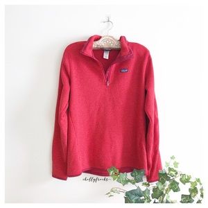 Patagonia | Size L Red Half-Zip Fleece Pullover